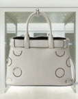 PRD Buckle medium leather bag with appliqués