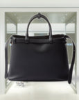 PRD Buckle medium leather handbag with double belt