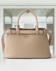 PRD Buckle small leather handbag with double belt
