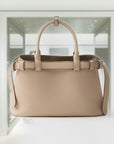 PRD Buckle small leather handbag with double belt