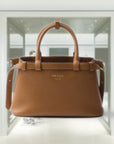 PRD Buckle small leather handbag with double belt