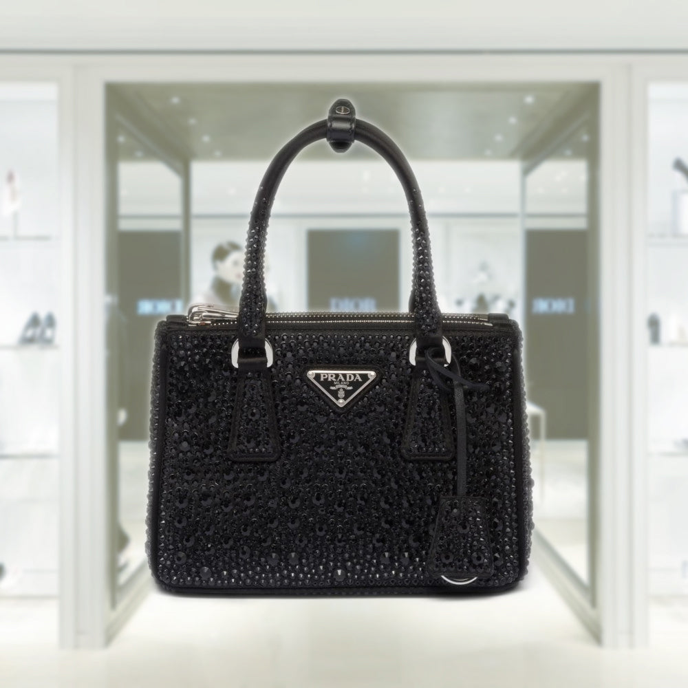 PRD Galleria satin mini-bag with crystals