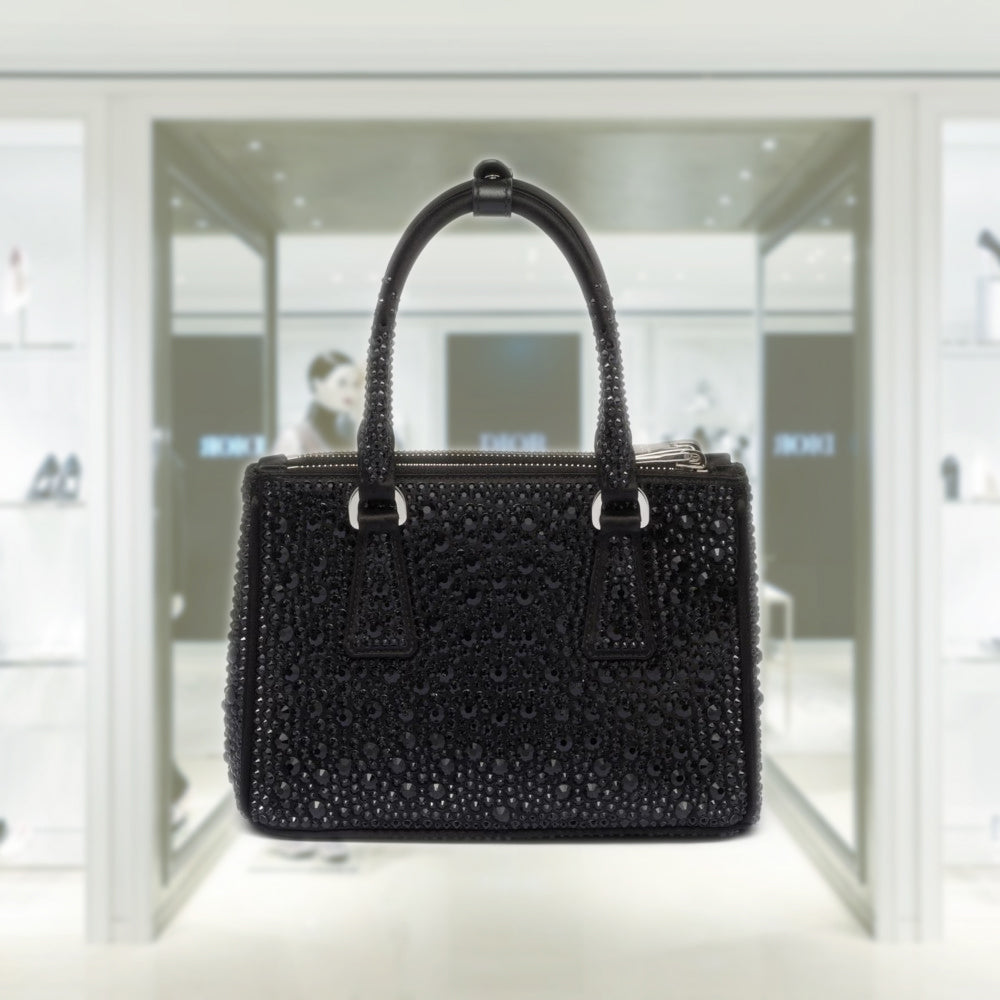 PRD Galleria satin mini-bag with crystals