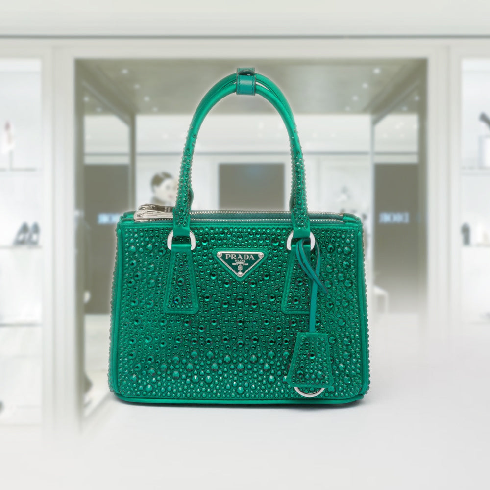 PRD Galleria satin mini-bag with crystals