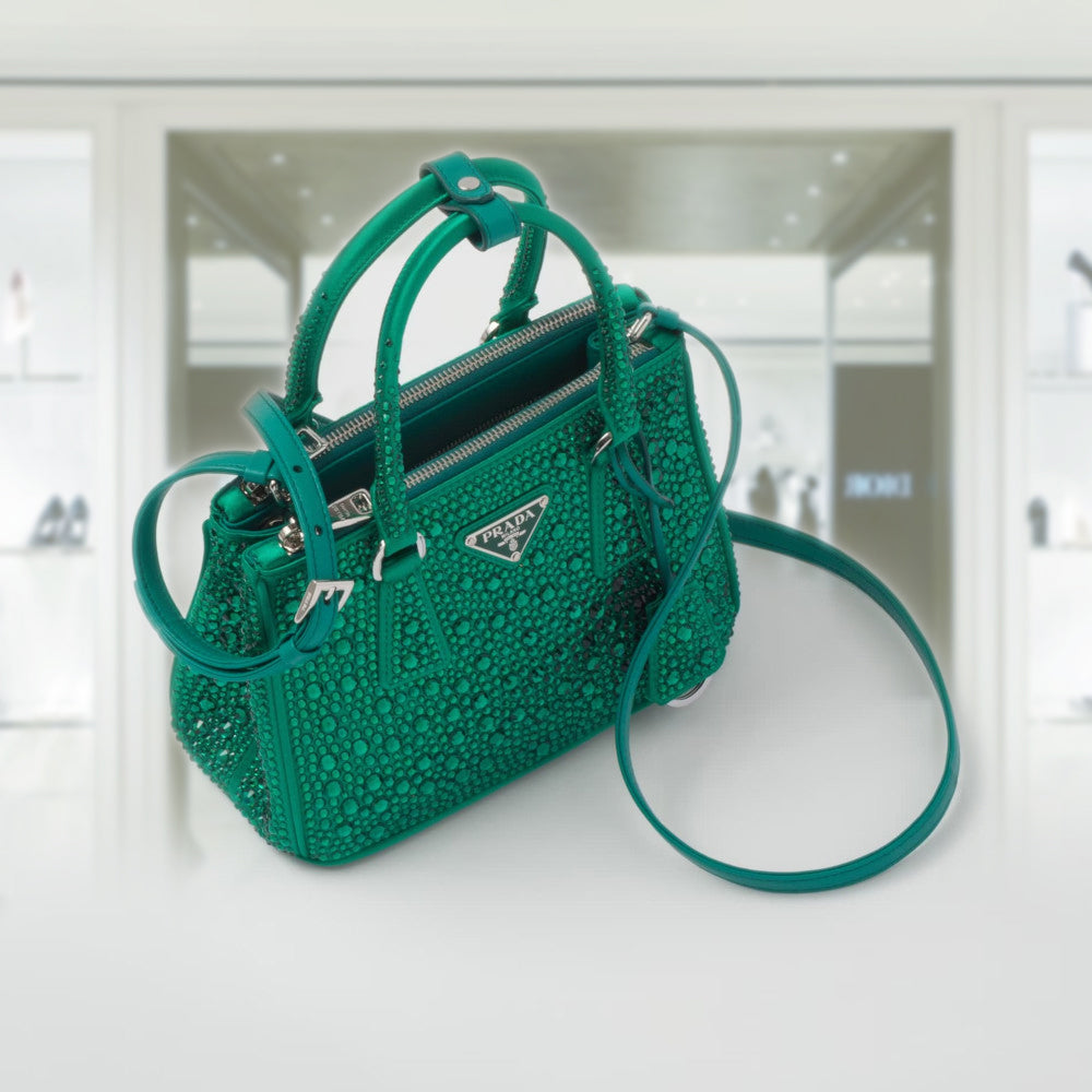 PRD Galleria satin mini-bag with crystals