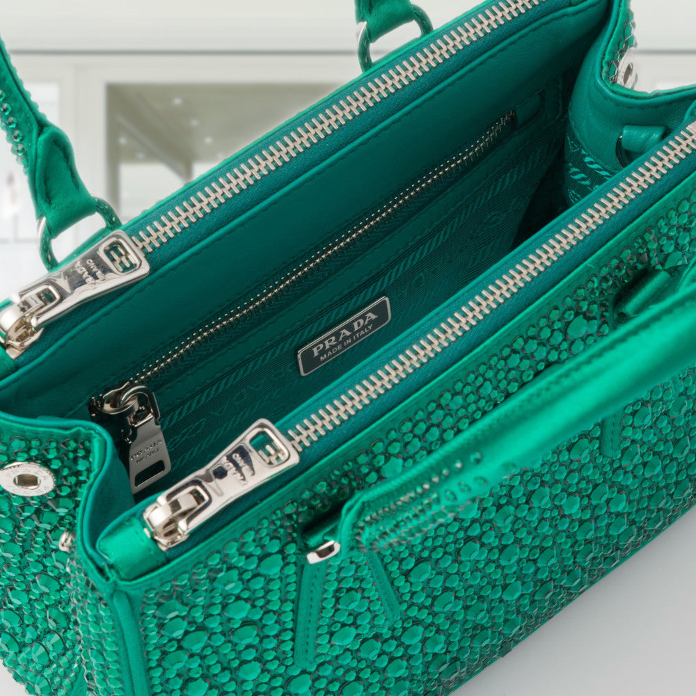 PRD Galleria satin mini-bag with crystals