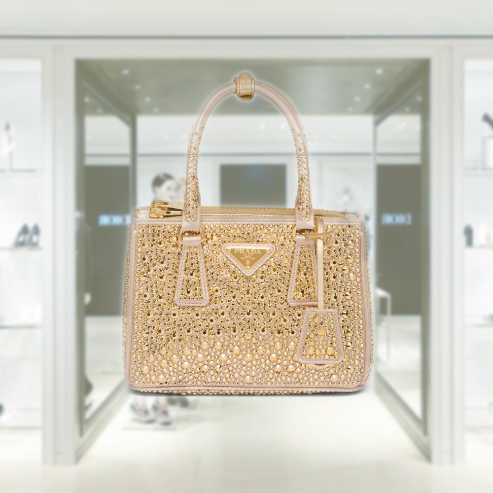 PRD Galleria satin mini-bag with crystals