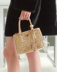 PRD Galleria satin mini-bag with crystals