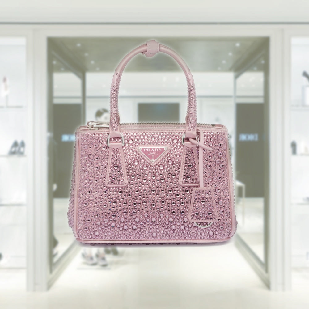 PRD Galleria satin mini-bag with crystals