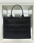 Large leather PRD Symbole bag with topstitching