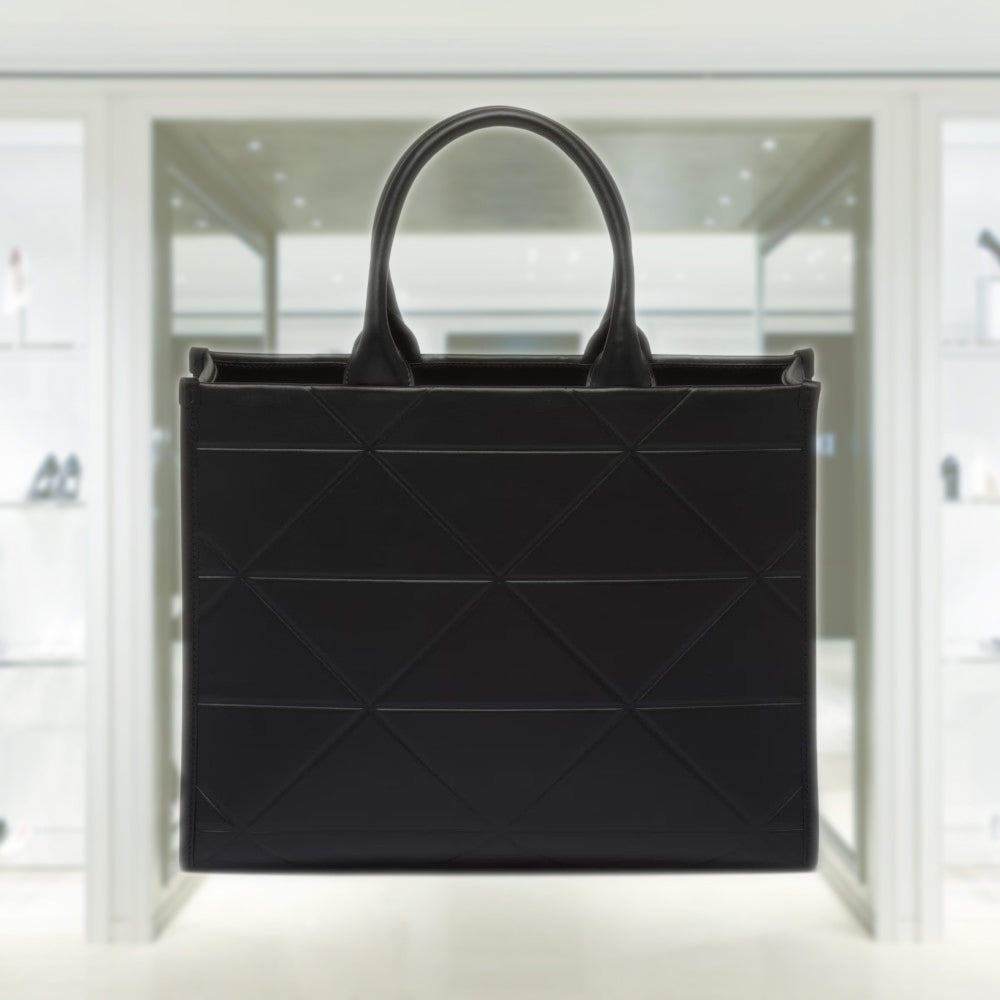 Medium leather PRD Symbole bag with topstitching