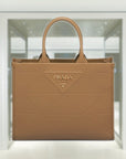Medium leather PRD Symbole bag with topstitching