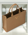 Medium leather PRD Symbole bag with topstitching