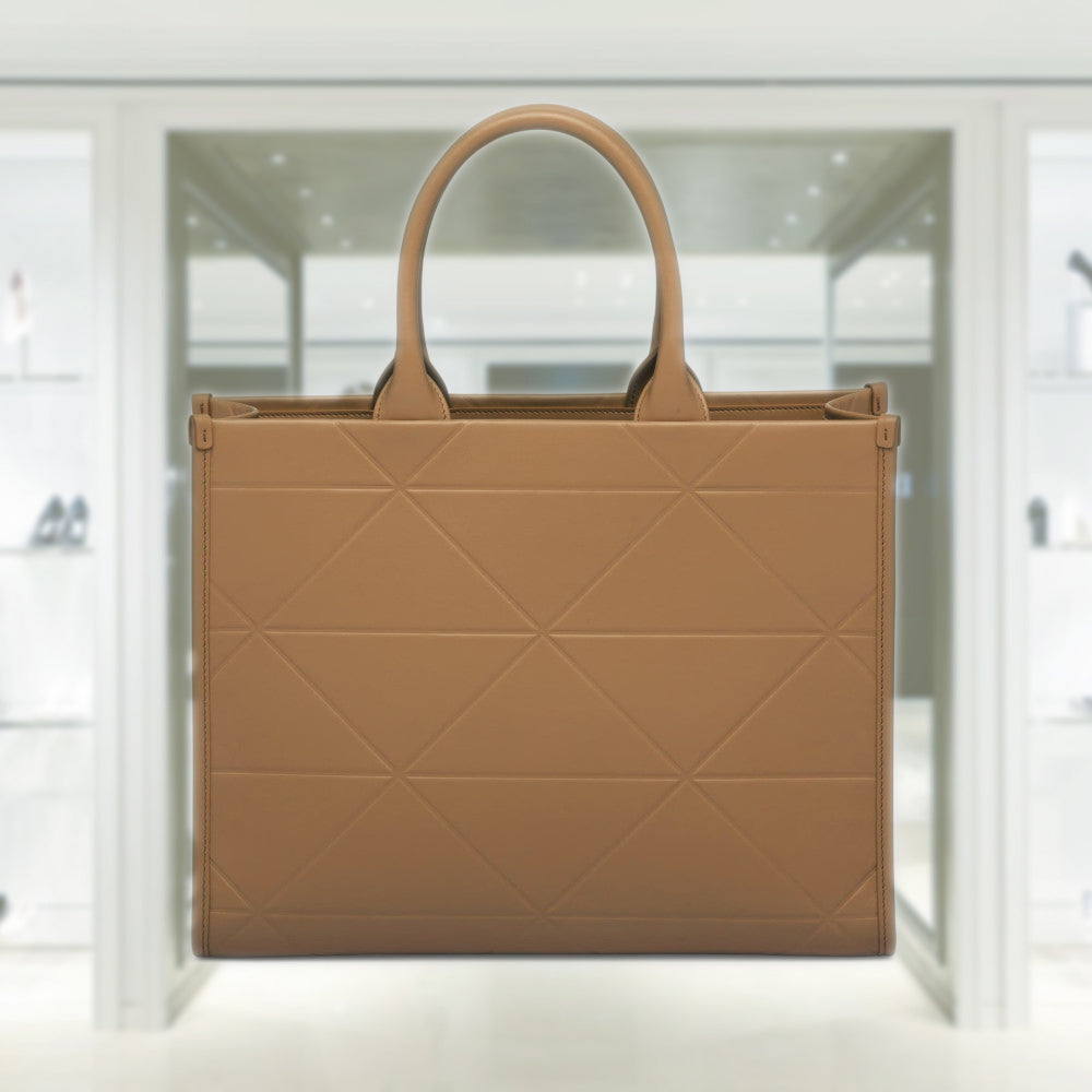Medium leather PRD Symbole bag with topstitching