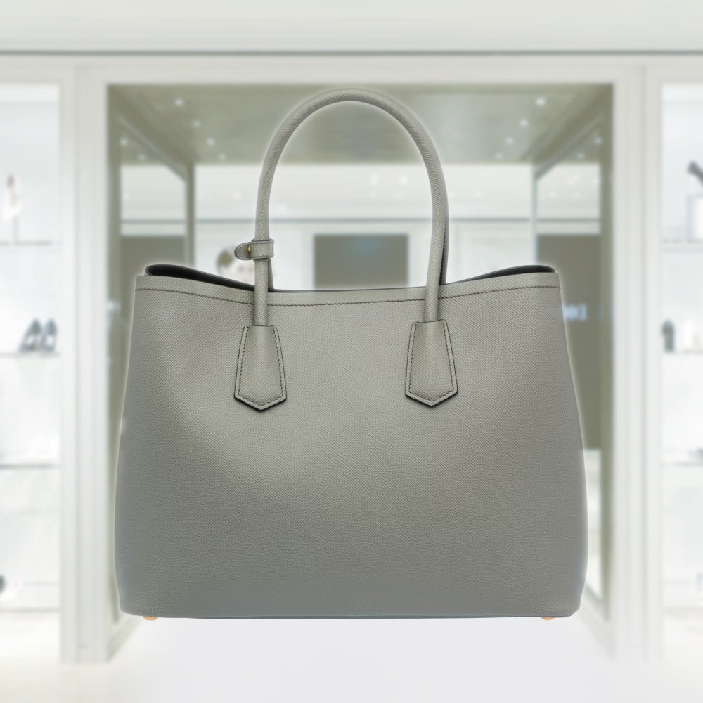 Medium Saffiano Leather Double PRD Bag