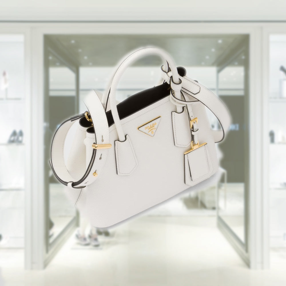 PRD Double Saffiano leather mini bag