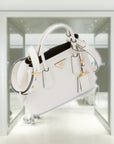 PRD Double Saffiano leather mini bag