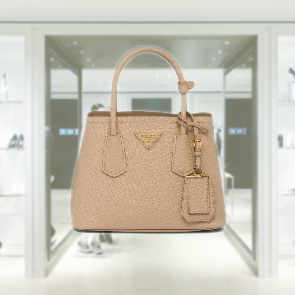 PRD Double Saffiano leather mini bag