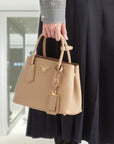 PRD Double Saffiano leather mini bag