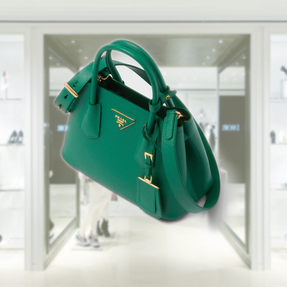 PRD Double Saffiano leather mini bag