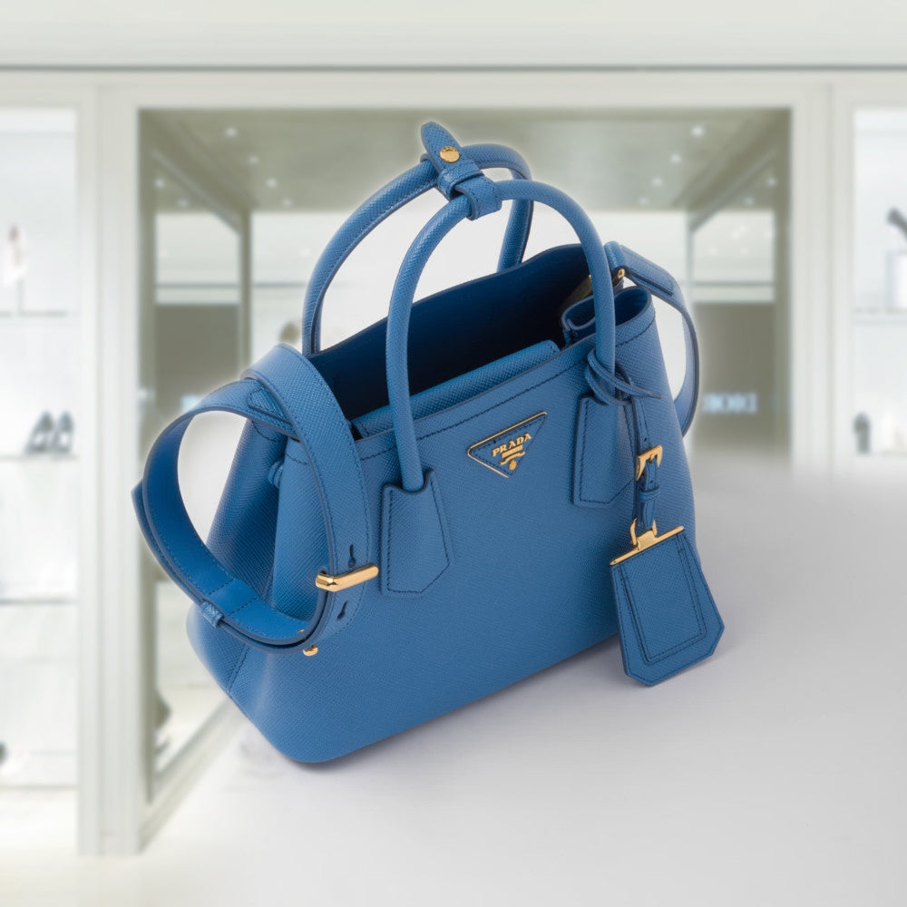 PRD Double Saffiano leather mini bag
