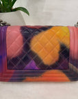 (Full-Set) CH 2015 Year Limited Edition Inkjet Flower Print Leboy Shoulder Bag