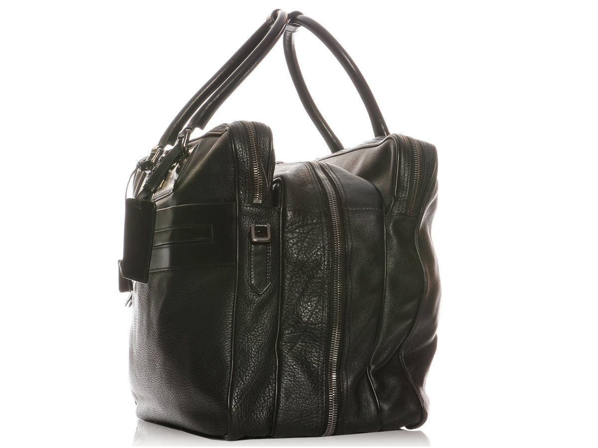 BBERRY Black Leather Suitcase