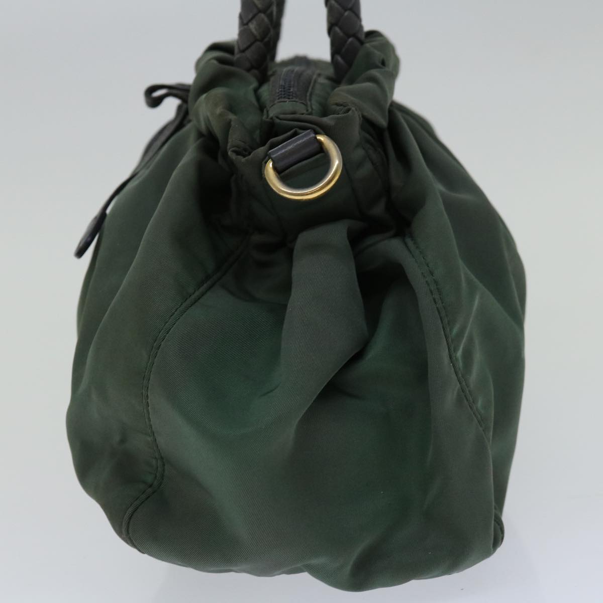 PRD Hand Bag Nylon 2way Green Auth th4577