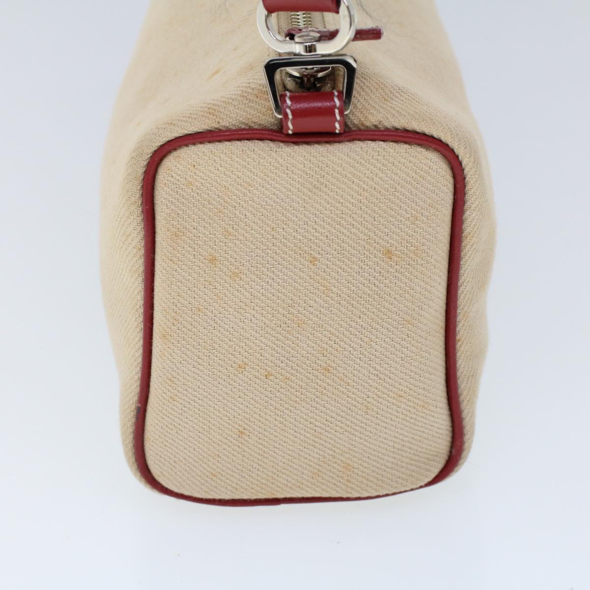 BBERRY Blue Label Shoulder Bag Canvas Beige Auth ti1213