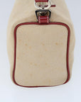 BBERRY Blue Label Shoulder Bag Canvas Beige Auth ti1213