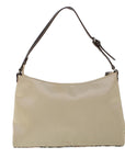 BBERRY Blue Label Shoulder Bag Nylon Beige Auth ti1219