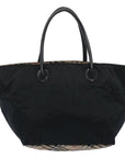 BBERRY Blue Label Tote Bag Nylon Beige Auth ti1539