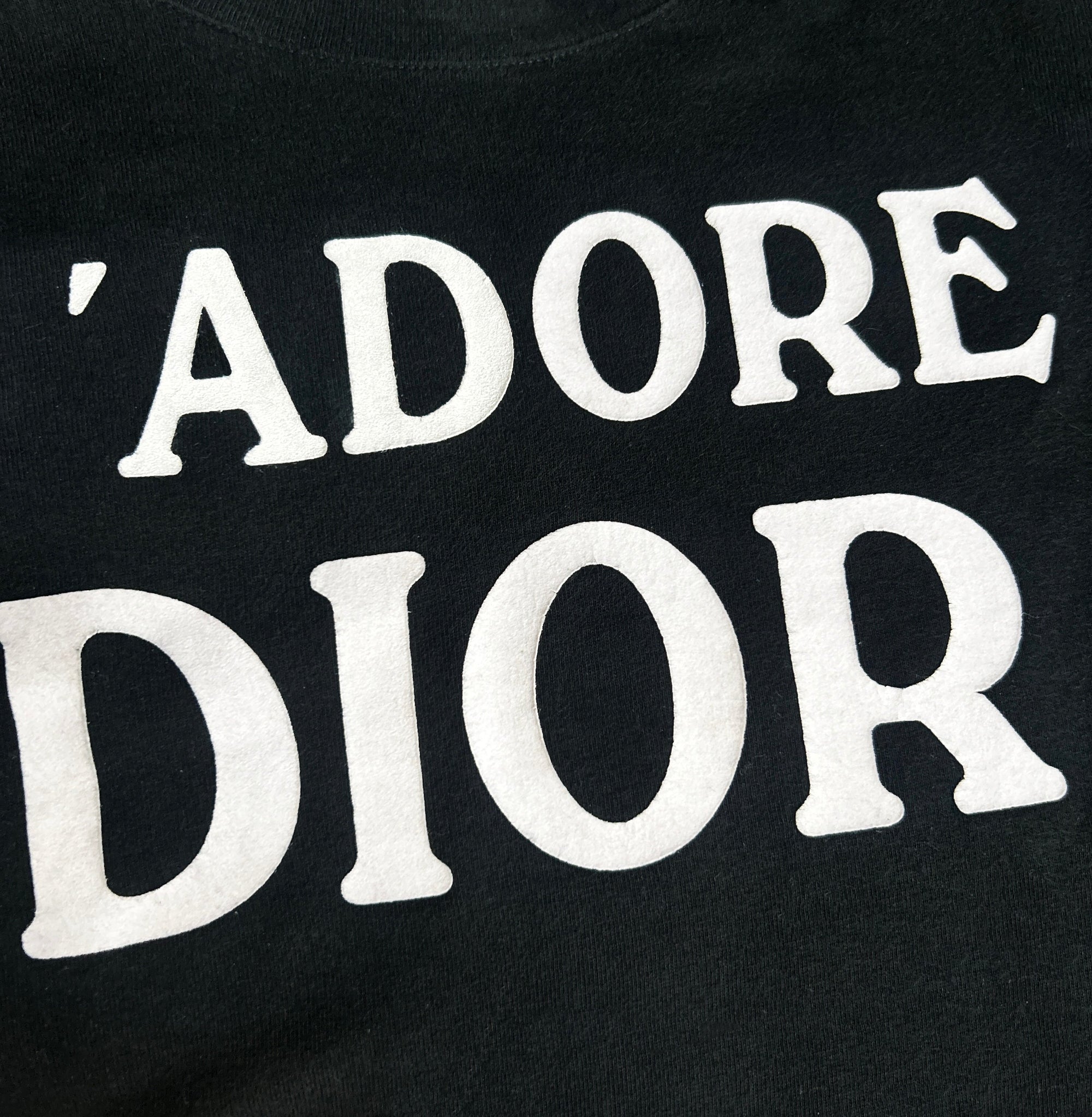 CHRISTIAN D1OR "J'ADORE D1OR" BLACK SLEEVELESS TANK TOP