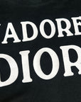 CHRISTIAN D1OR "J'ADORE D1OR" BLACK SLEEVELESS TANK TOP