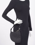 FNDI Baguette Bag Black Canvas