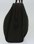 PRD Hand Bag Nylon Brown Auth yk11116