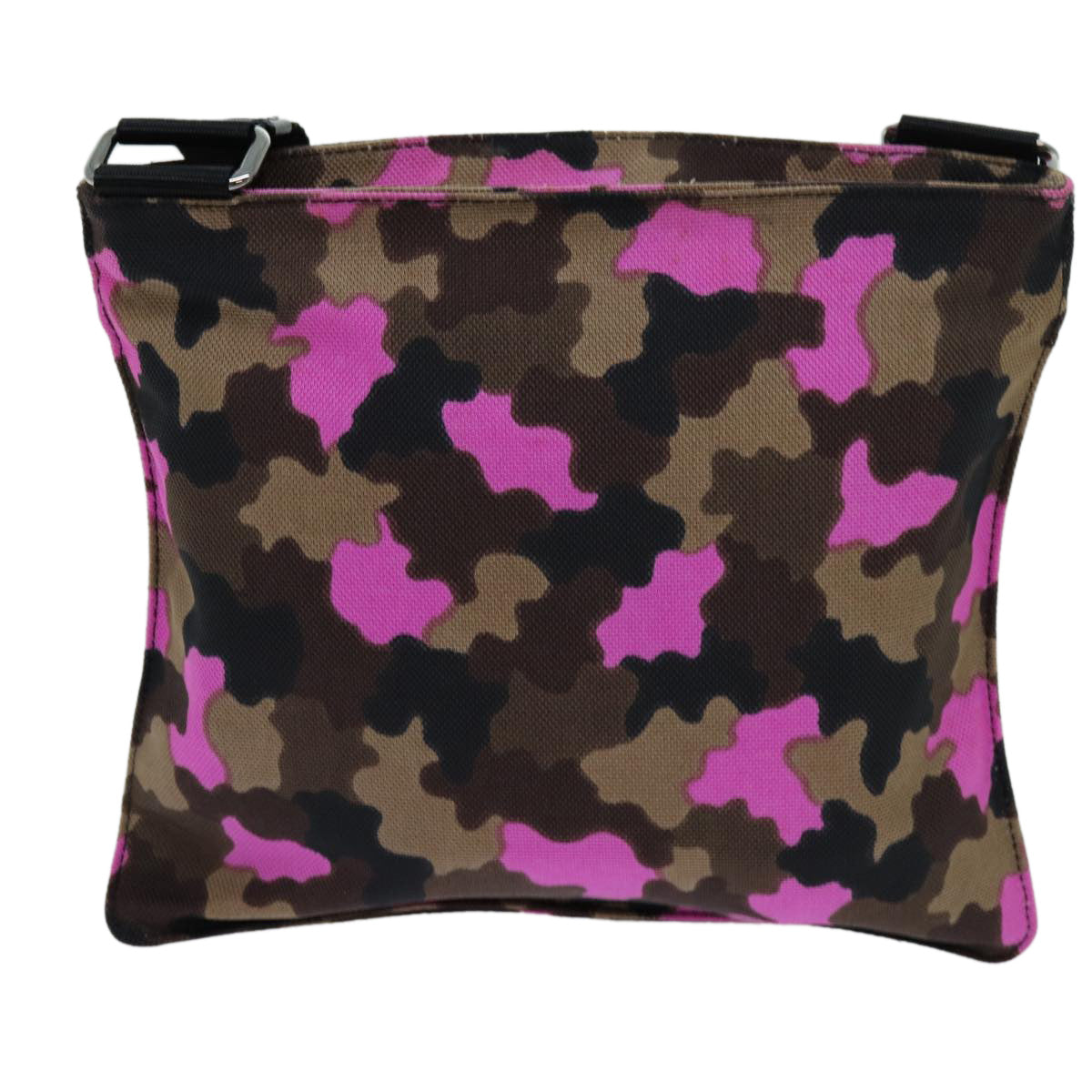 PRD Camouflage Shoulder Bag Nylon Pink VA0886 Auth yk11624