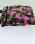 PRD Camouflage Shoulder Bag Nylon Pink VA0886 Auth yk11624