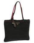 PRD Hand Bag Nylon Black Auth yk11921