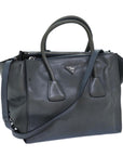 PRD Hand Bag Leather 2way Blue Auth yk11955