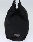 PRD Hand Bag Nylon Black Auth yk12036