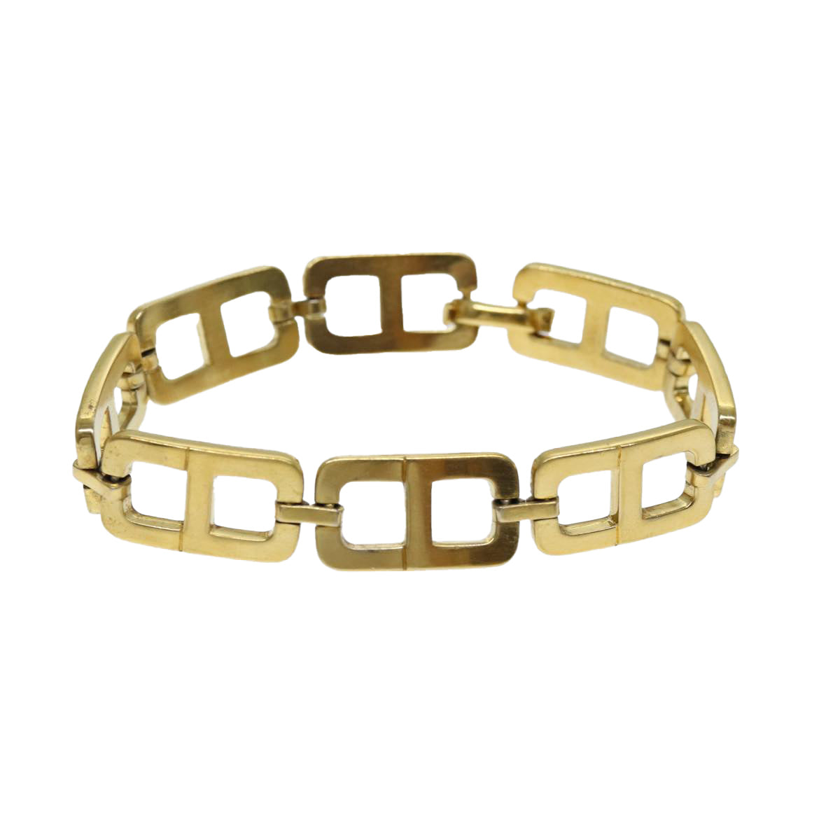 CHRISTIAN D1OR Bracelet metal Gold Auth yk12330