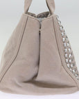 PRD Bijoux Canapa MM Hand Bag Canvas 2way Gray Auth yk12789