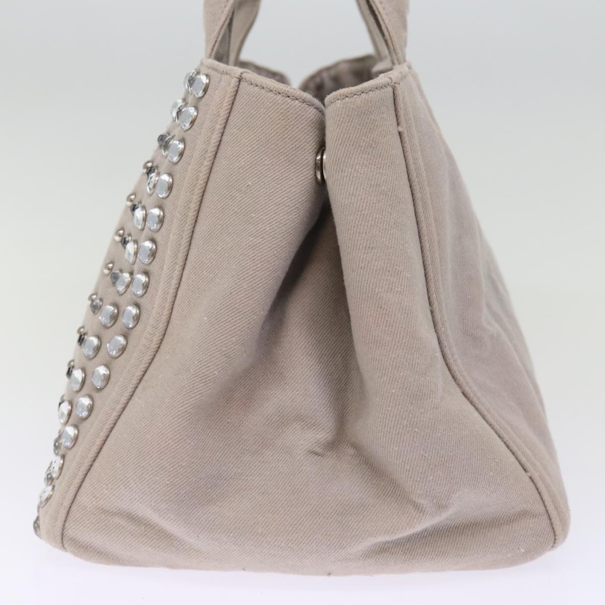 PRD Bijoux Canapa MM Hand Bag Canvas 2way Gray Auth yk12789