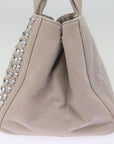 PRD Bijoux Canapa MM Hand Bag Canvas 2way Gray Auth yk12789