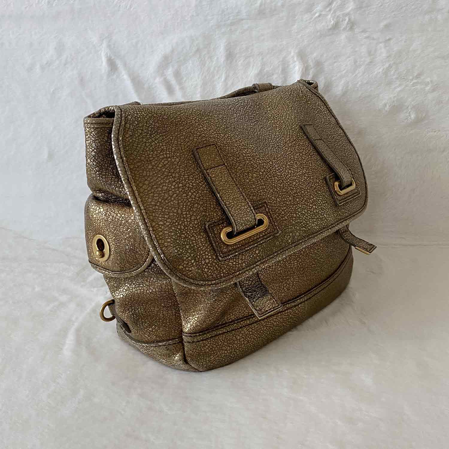 YSL Vintage Metallic Shoulder Bag