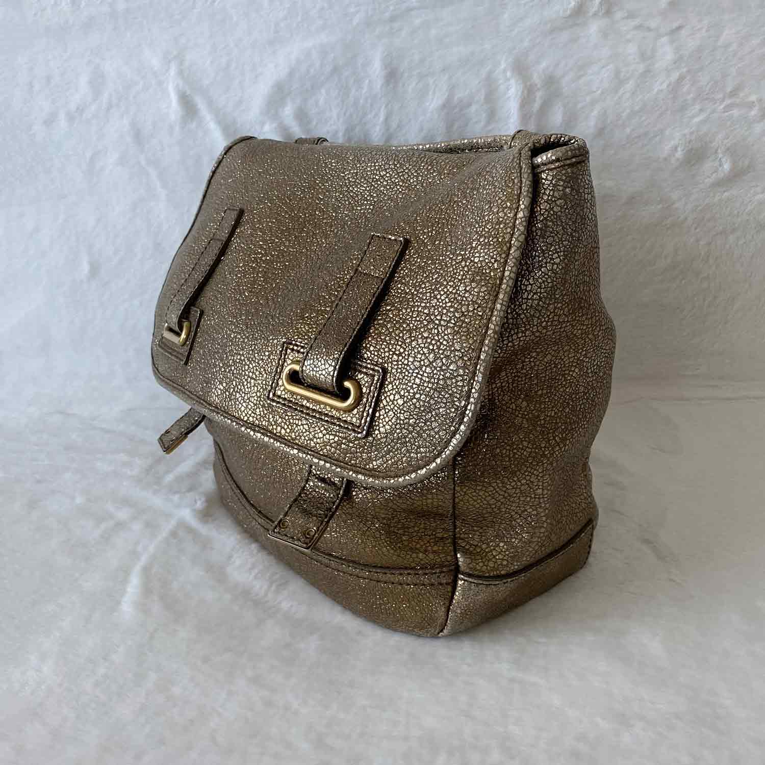 YSL Vintage Metallic Shoulder Bag
