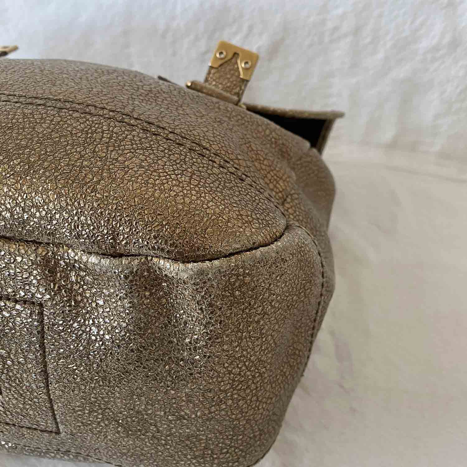 YSL Vintage Metallic Shoulder Bag